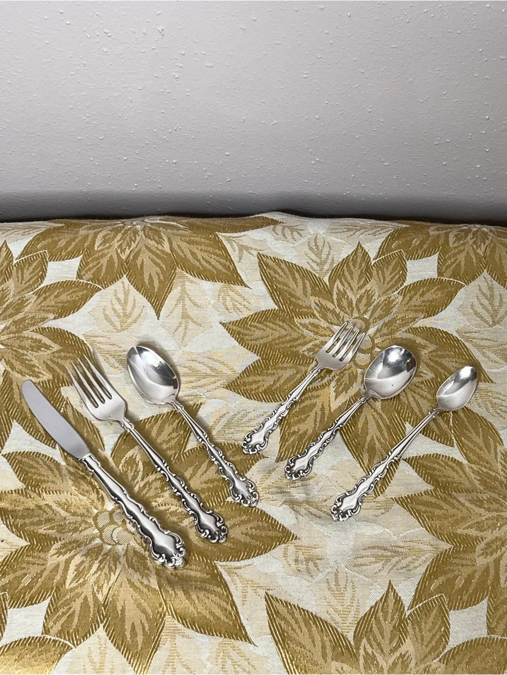 Vintage Community Child's Silver Plated 6 pc Flatware Set Kid's